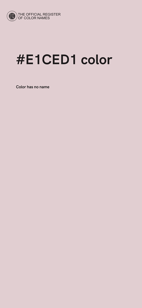 #E1CED1 color image