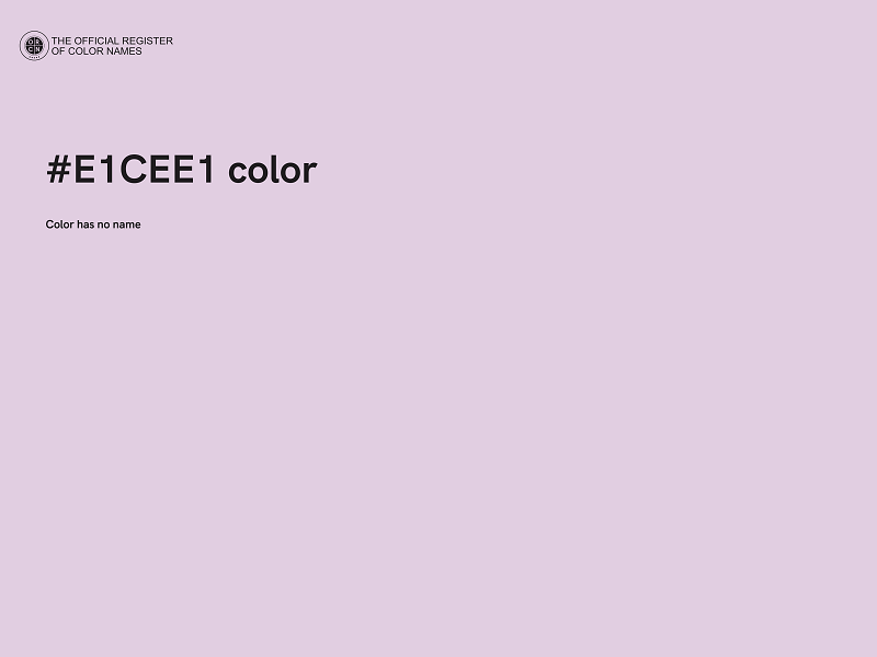 #E1CEE1 color image