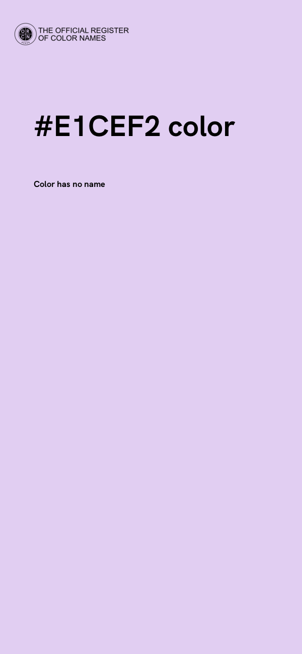 #E1CEF2 color image