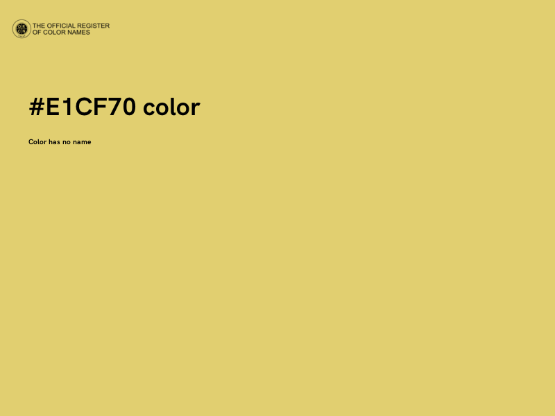 #E1CF70 color image