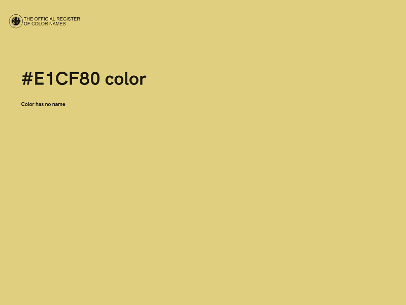 #E1CF80 color image