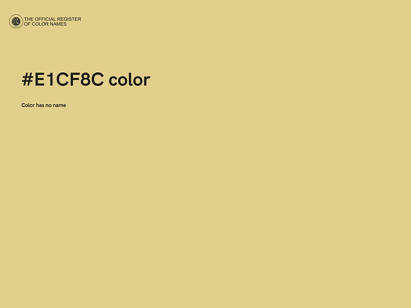 #E1CF8C color image