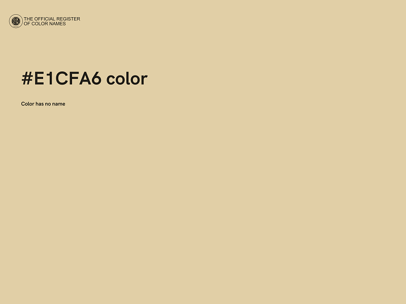 #E1CFA6 color image