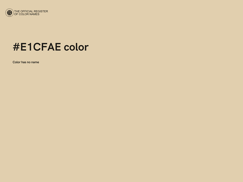 #E1CFAE color image