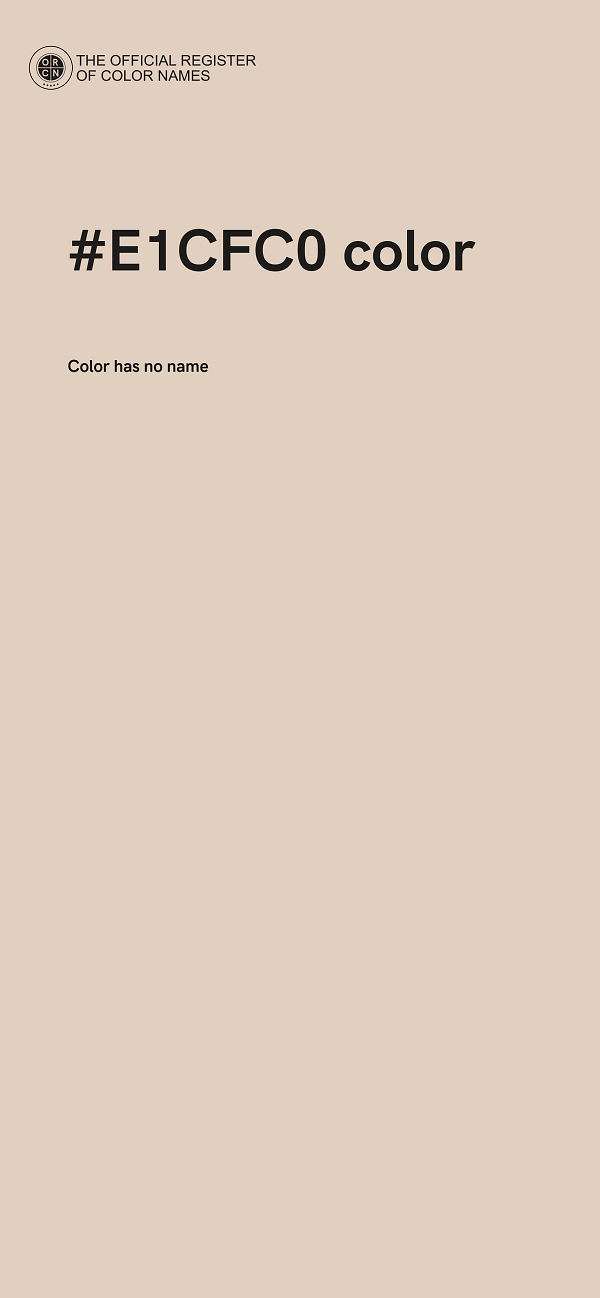 #E1CFC0 color image