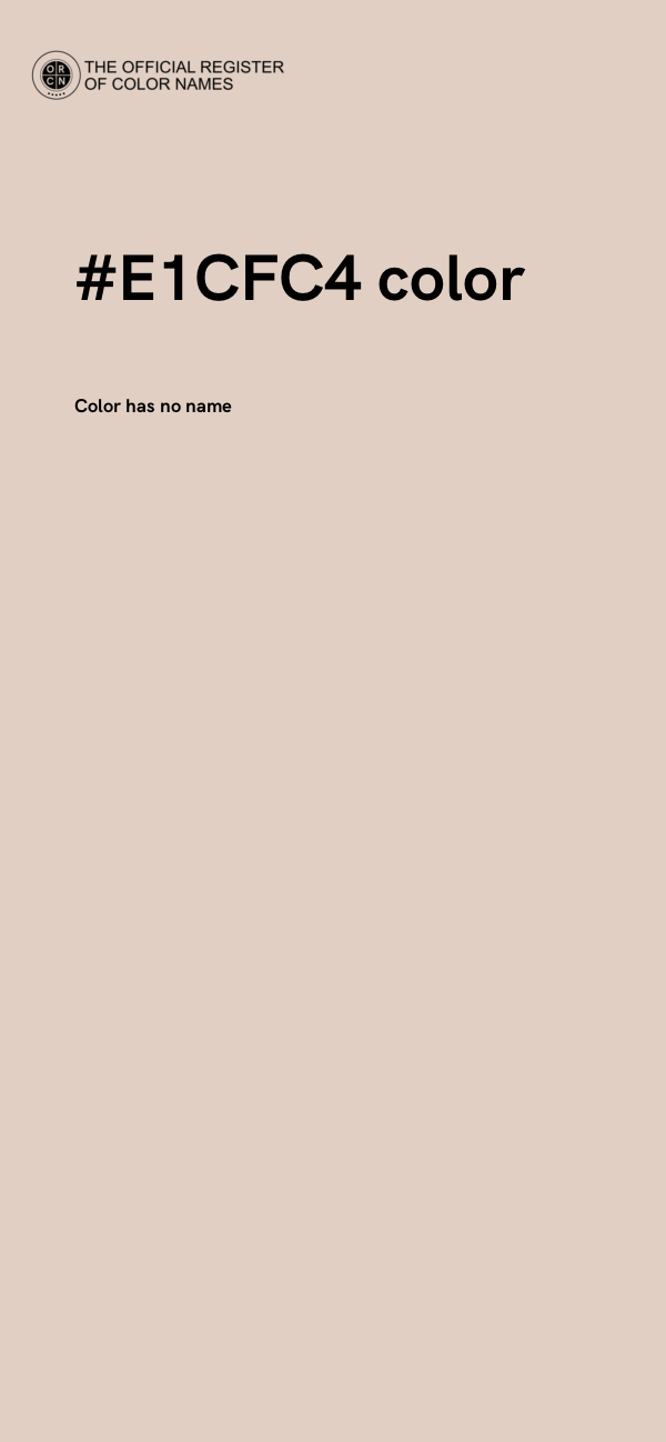 #E1CFC4 color image