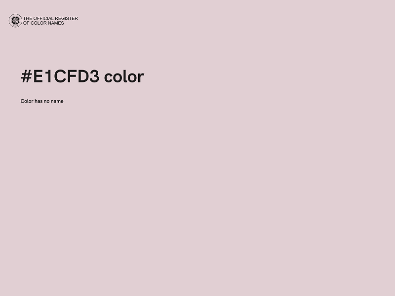 #E1CFD3 color image