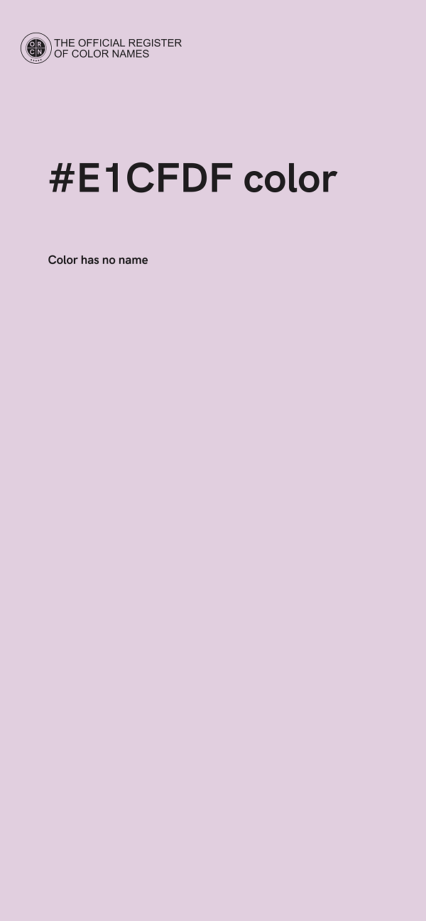 #E1CFDF color image