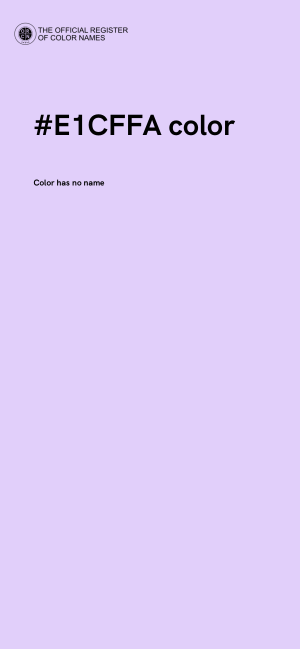 #E1CFFA color image