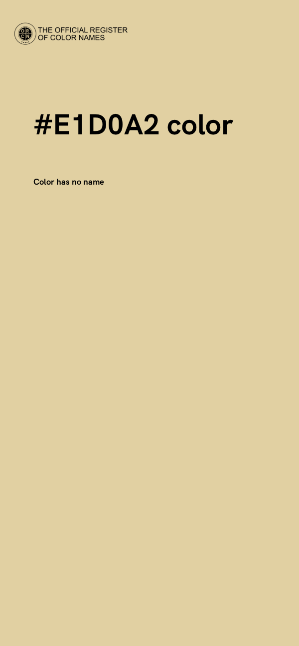 #E1D0A2 color image