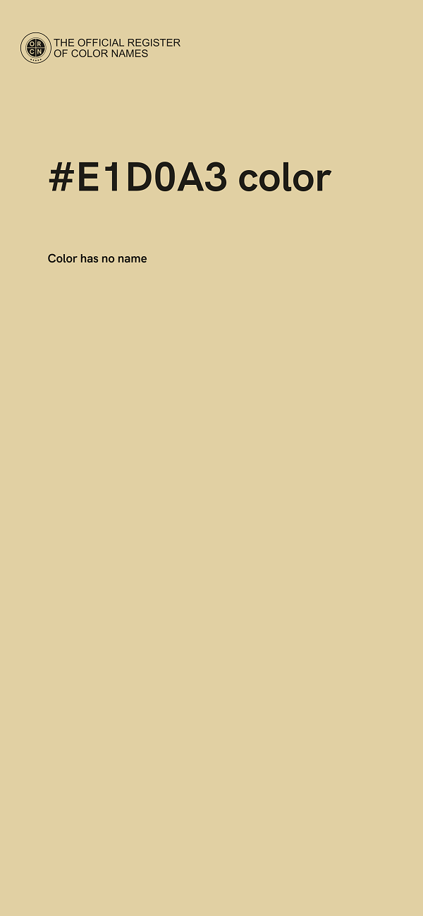 #E1D0A3 color image