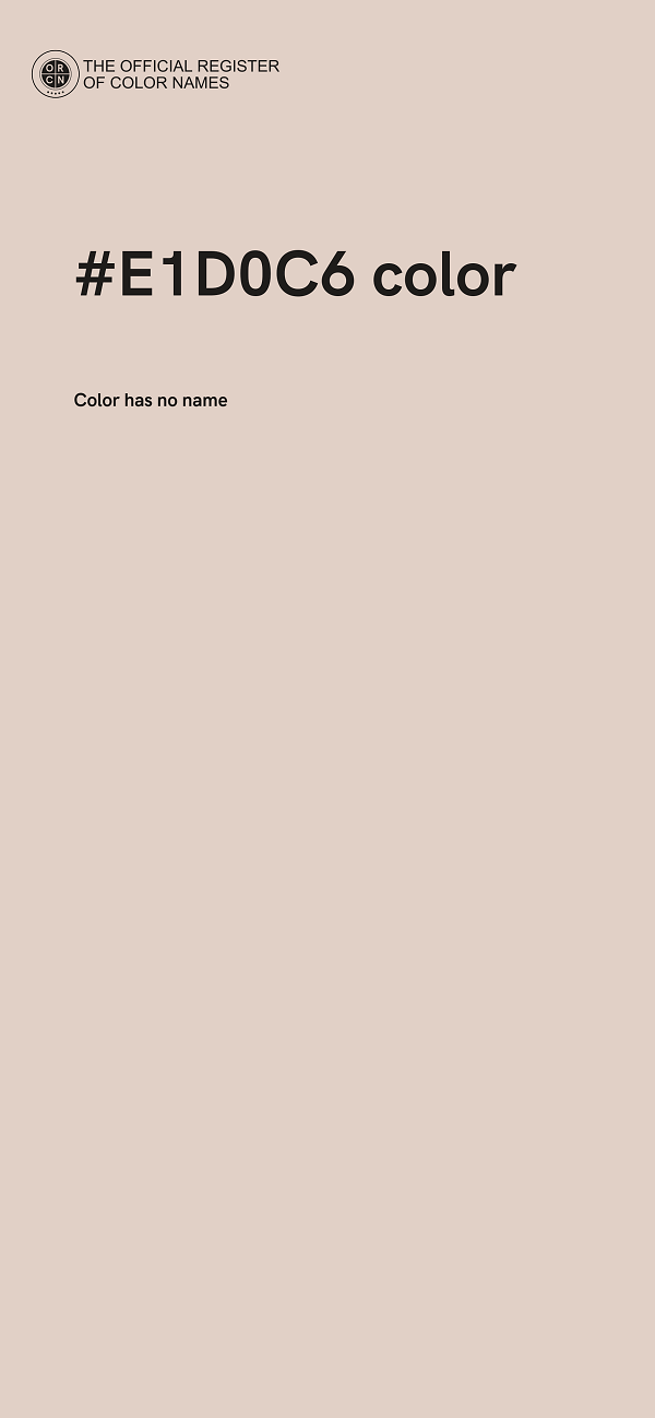 #E1D0C6 color image