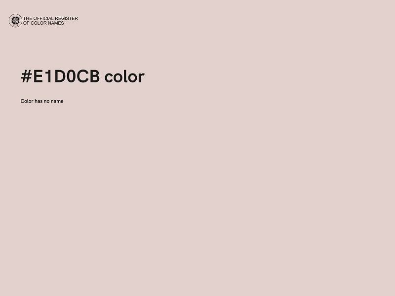 #E1D0CB color image