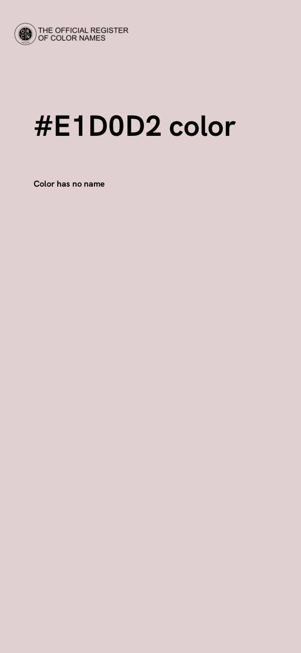 #E1D0D2 color image