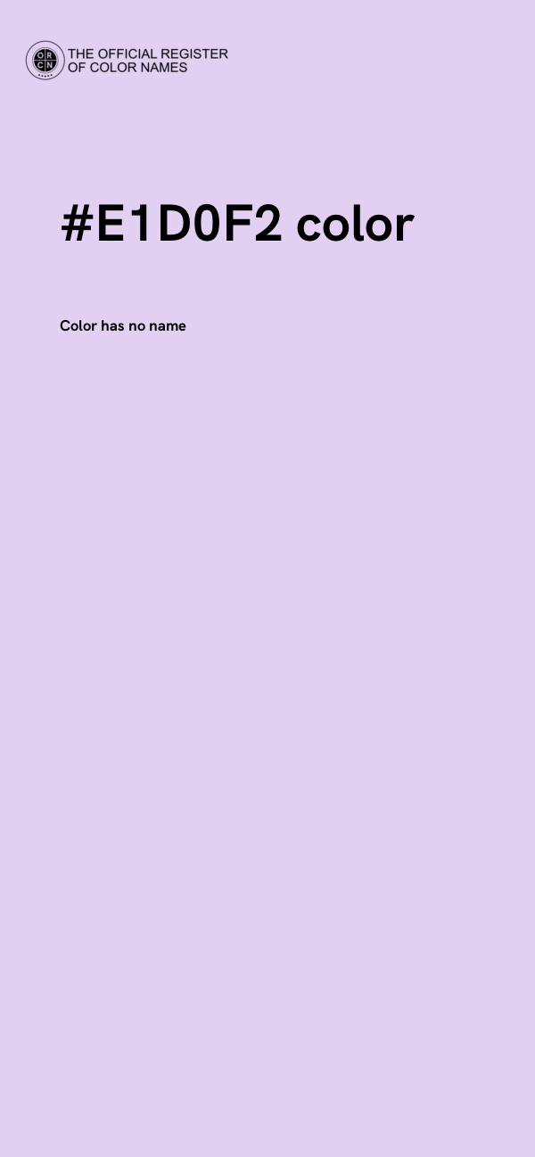 #E1D0F2 color image