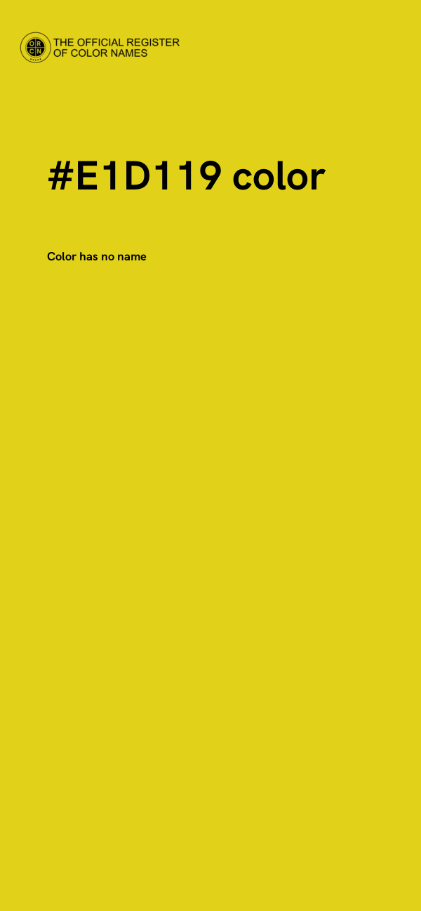 #E1D119 color image