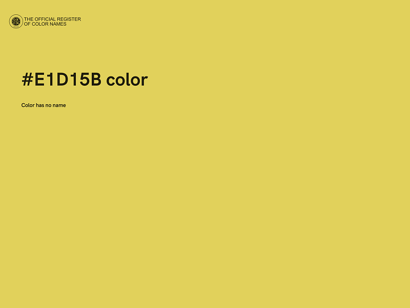 #E1D15B color image