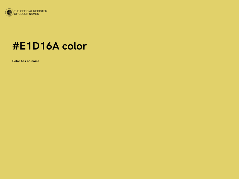 #E1D16A color image