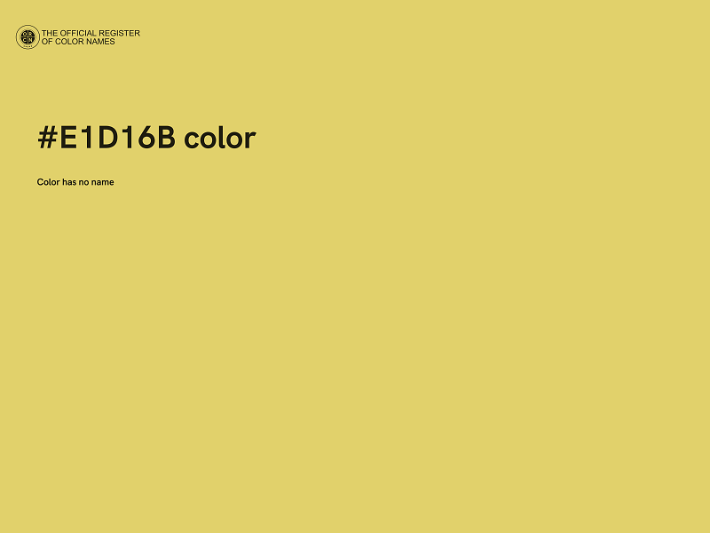 #E1D16B color image