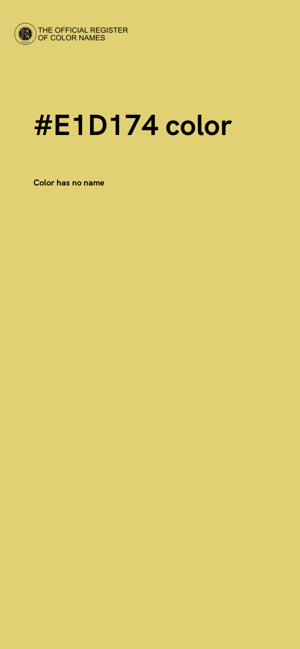 #E1D174 color image