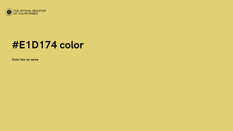 #E1D174 color image