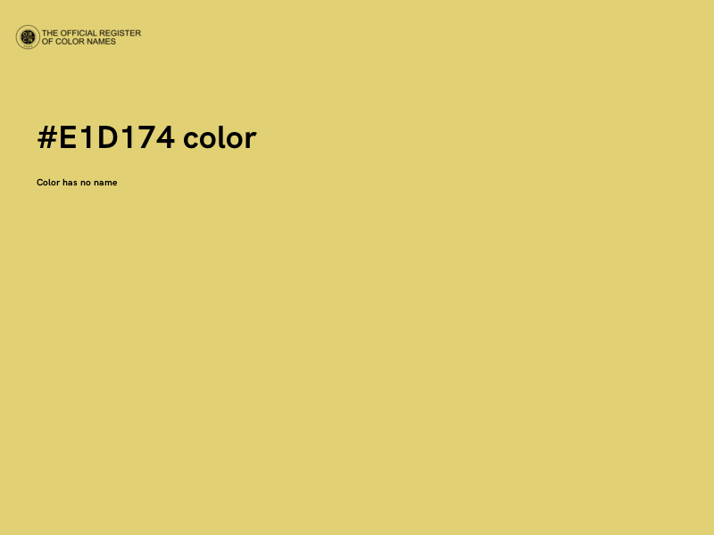 #E1D174 color image