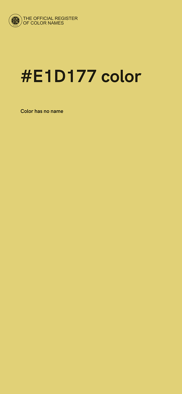 #E1D177 color image