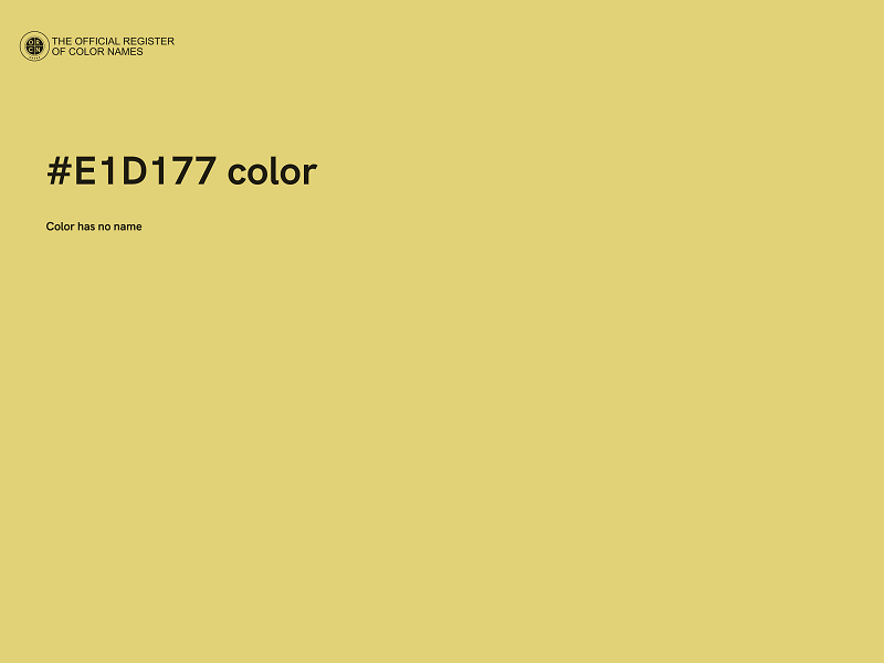 #E1D177 color image