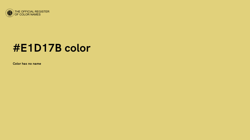 #E1D17B color image