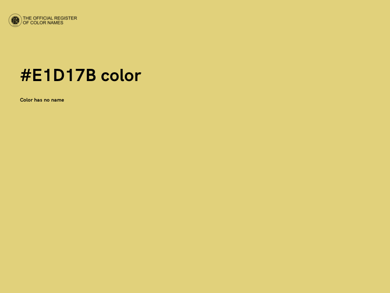 #E1D17B color image