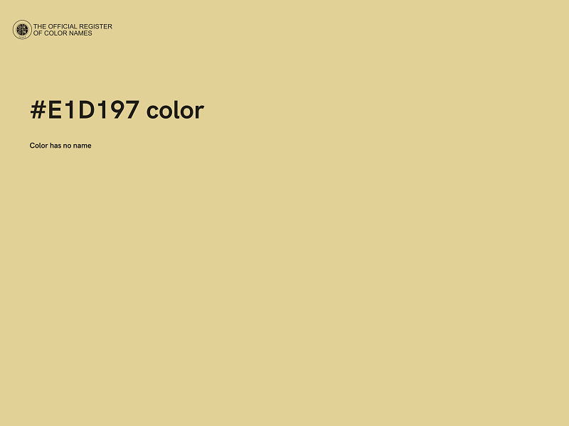#E1D197 color image