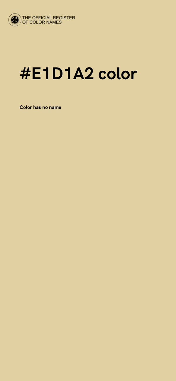 #E1D1A2 color image