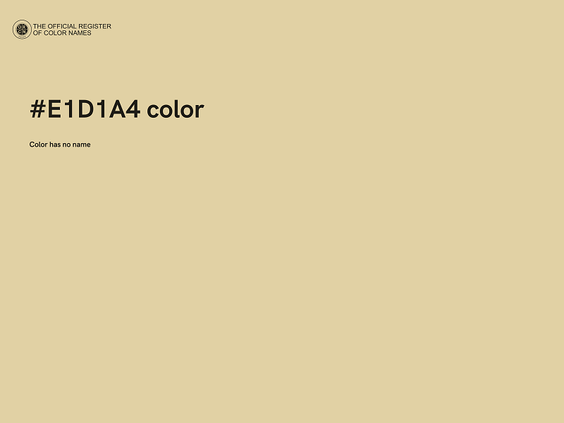 #E1D1A4 color image