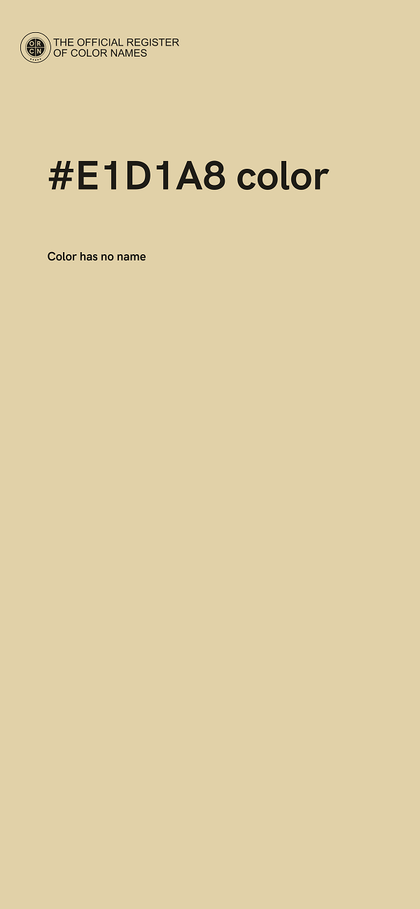 #E1D1A8 color image