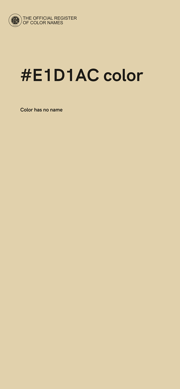 #E1D1AC color image