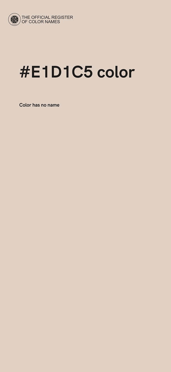 #E1D1C5 color image