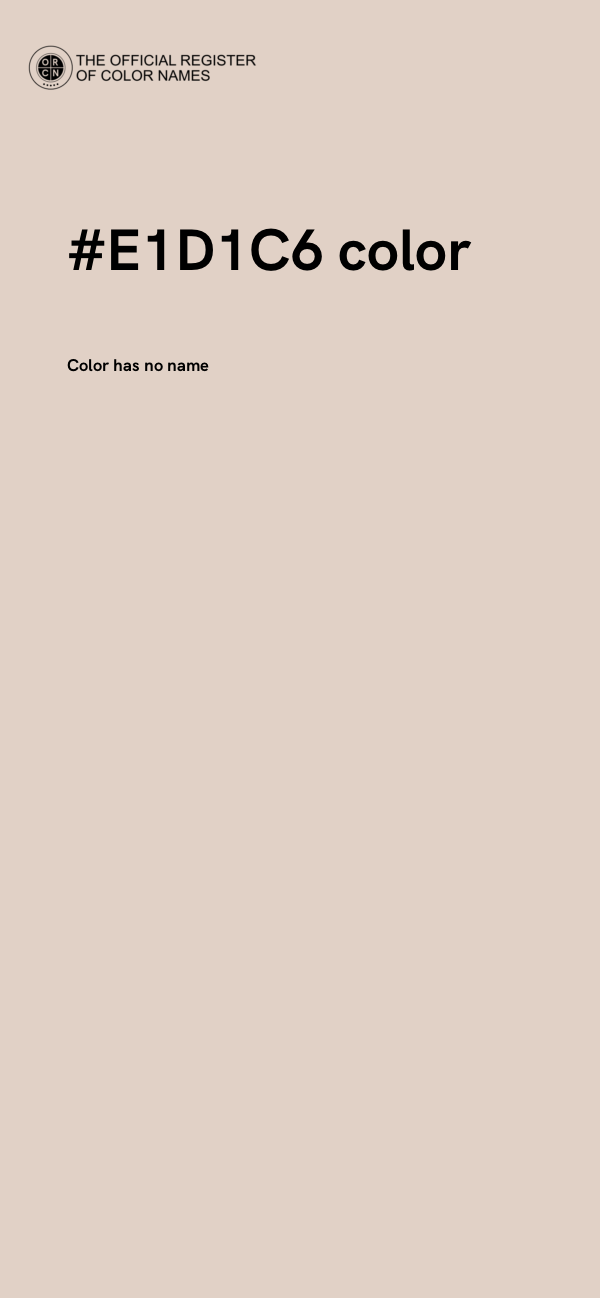 #E1D1C6 color image