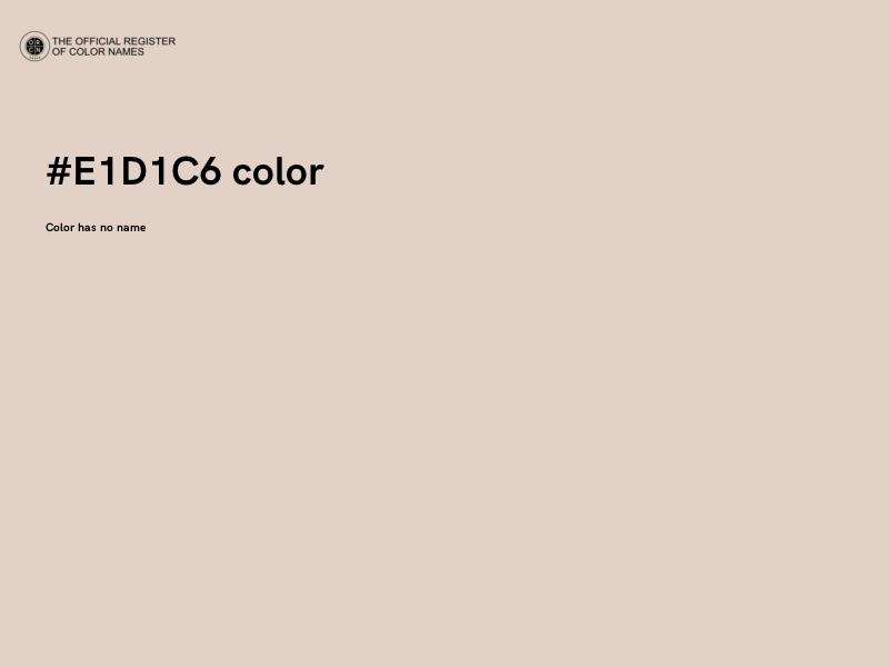 #E1D1C6 color image
