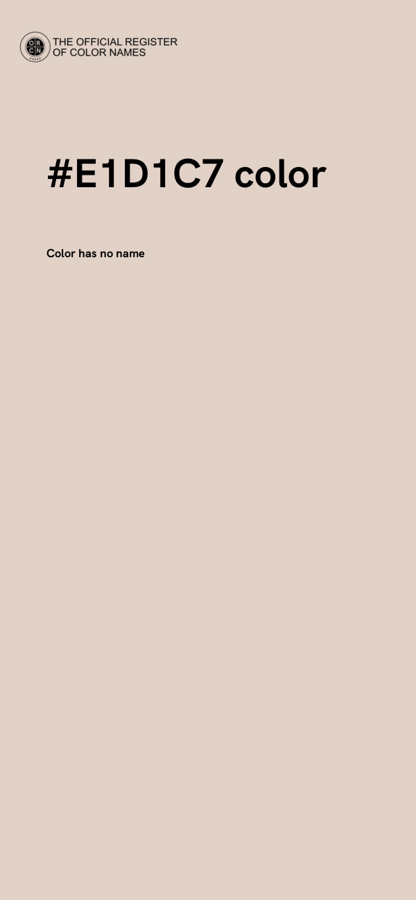 #E1D1C7 color image