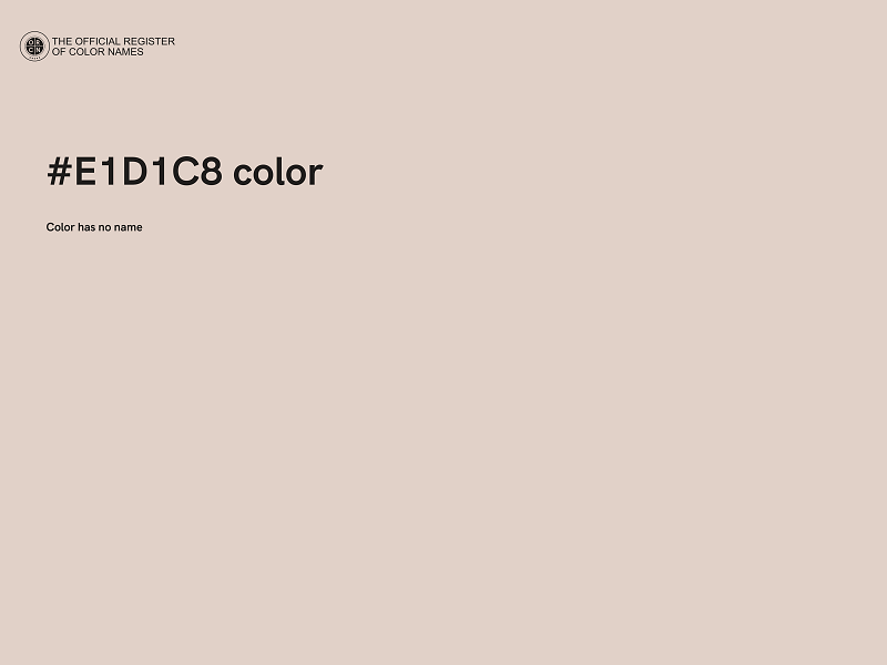 #E1D1C8 color image