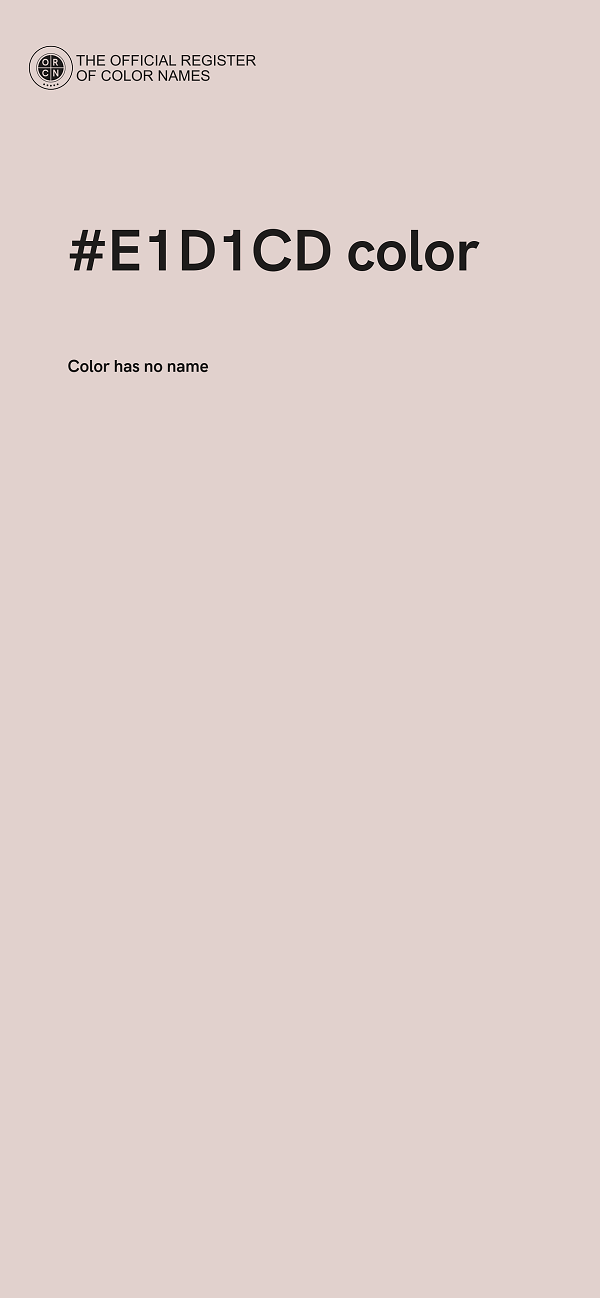 #E1D1CD color image