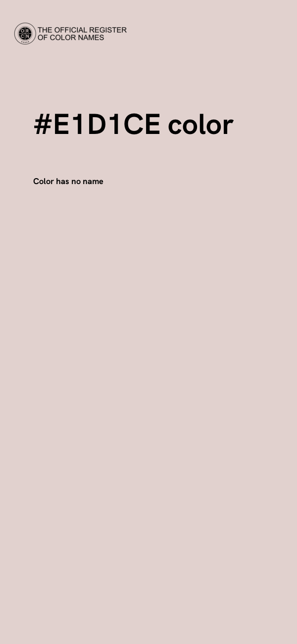 #E1D1CE color image