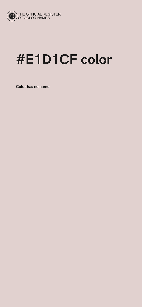 #E1D1CF color image