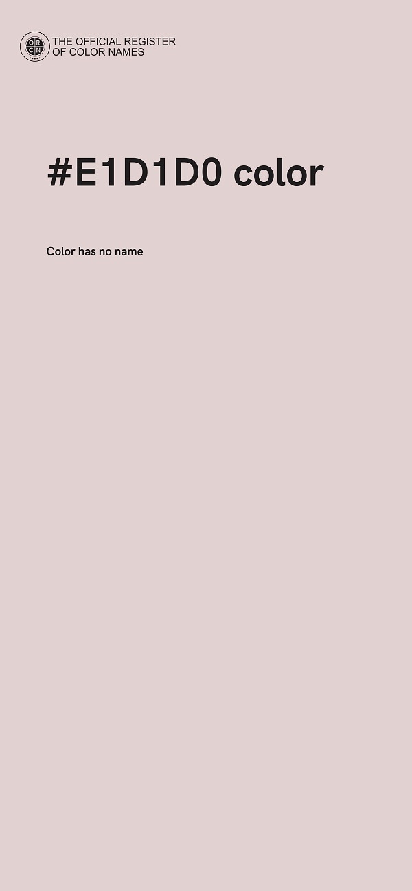 #E1D1D0 color image