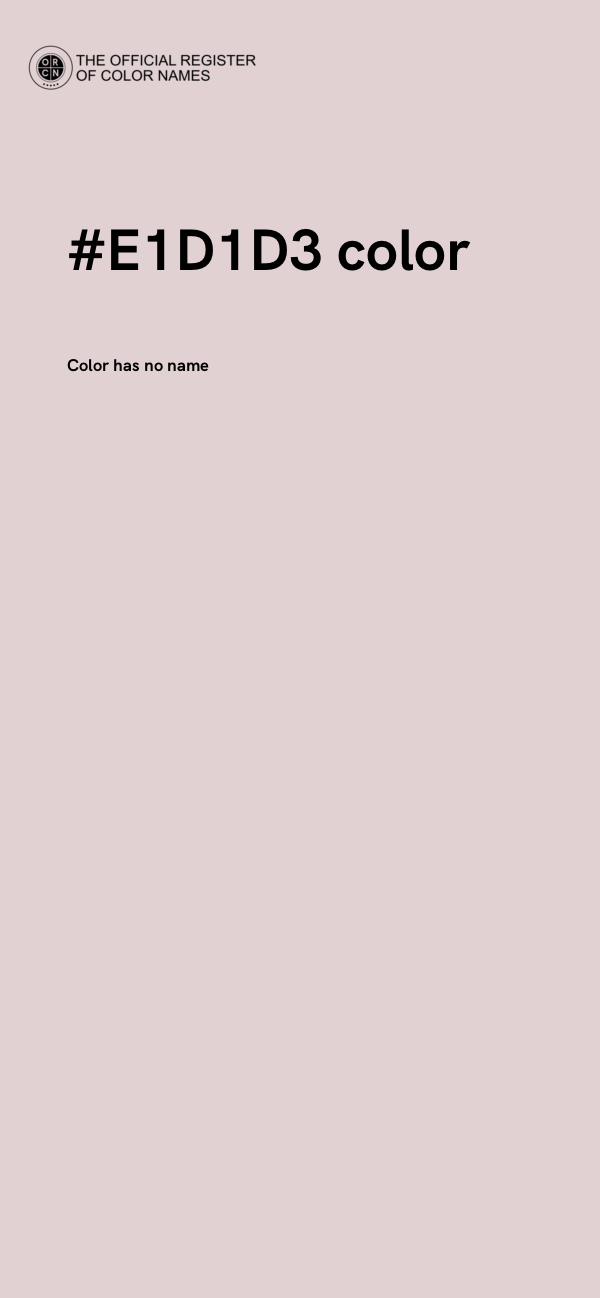 #E1D1D3 color image