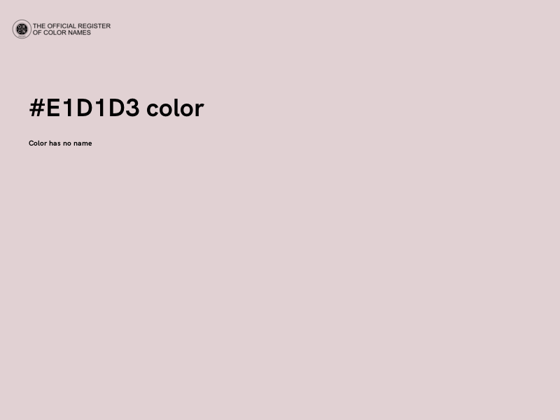 #E1D1D3 color image