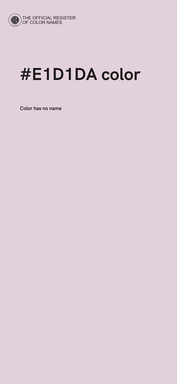 #E1D1DA color image