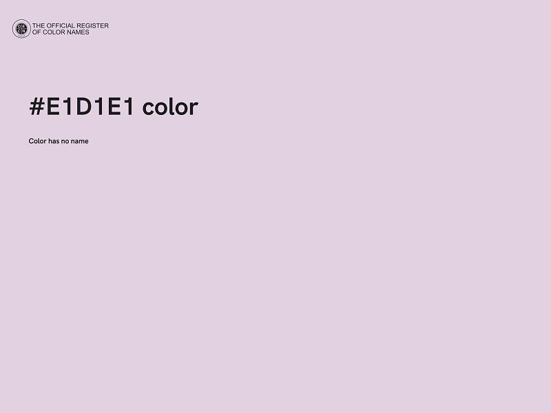#E1D1E1 color image