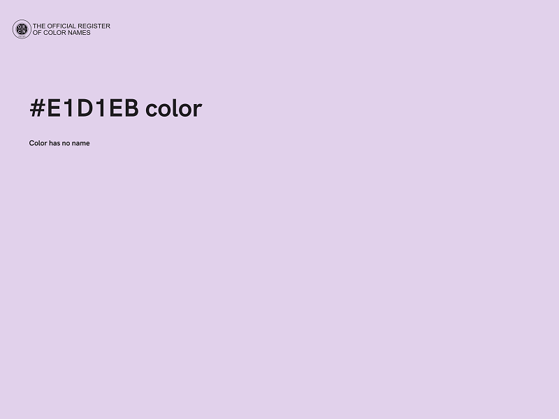 #E1D1EB color image