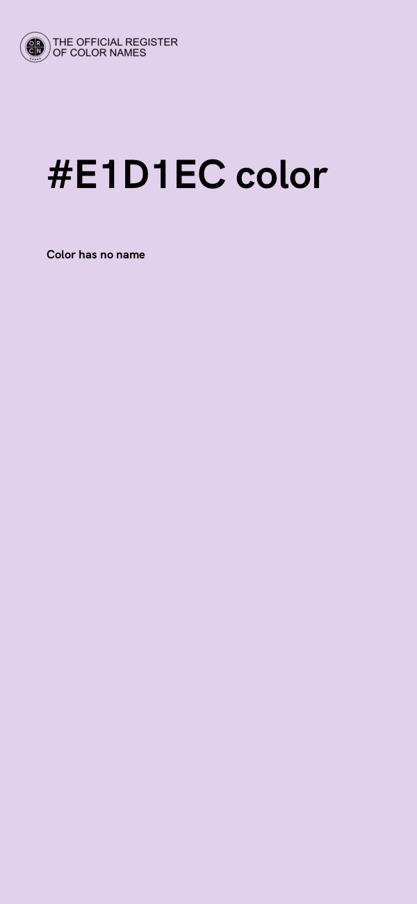 #E1D1EC color image